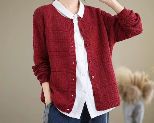 ニットカーディガン❤️長袖 52bbfd3ea03da9042558558c186d98