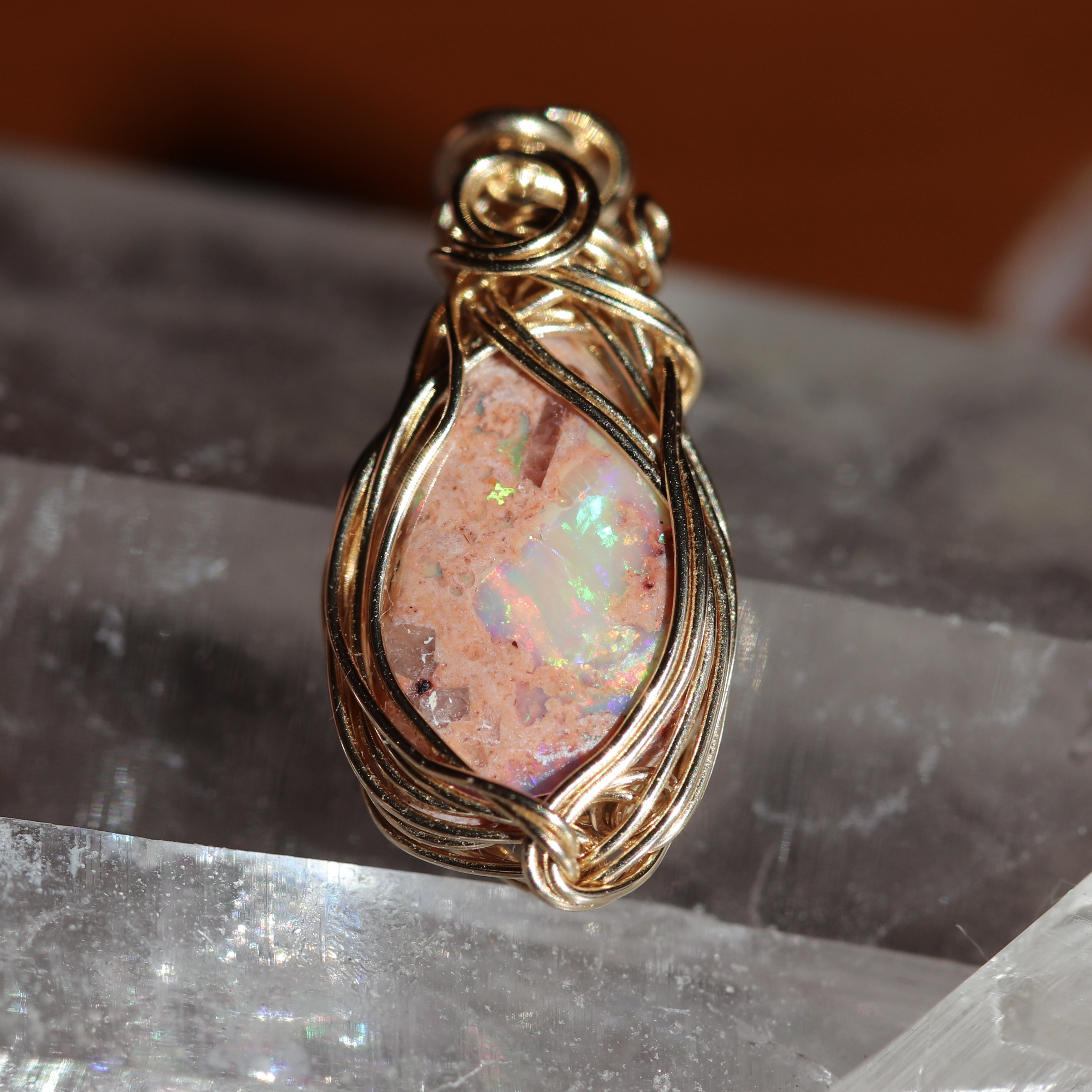 【Petite】カンテラオパール1✩✩ペンダントトップ／ヘッド【14KGF】w58