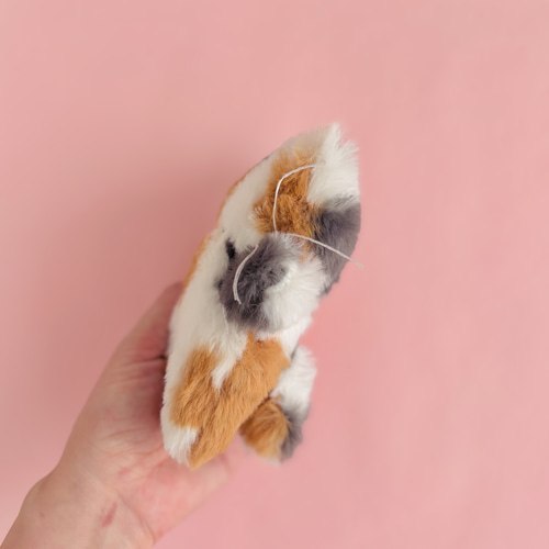 三毛猫ちゃん♡ねこ 手のひらサイズのぬいぐるみ♡⑥ ぬいぐるみ