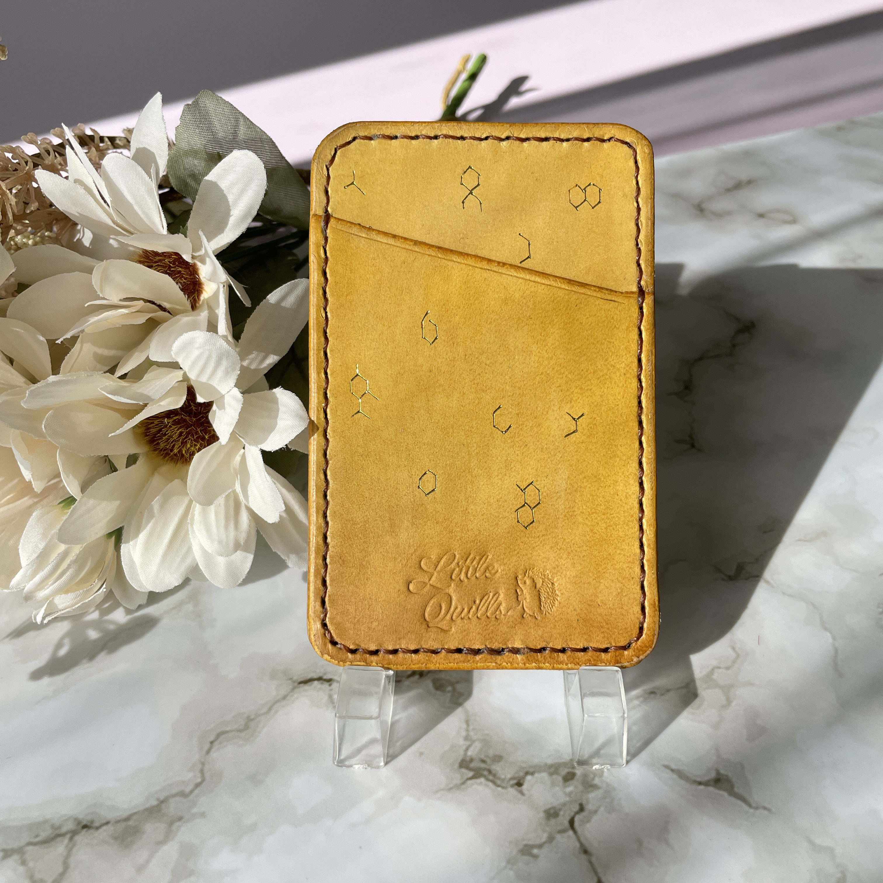 Leather Card Case Honey