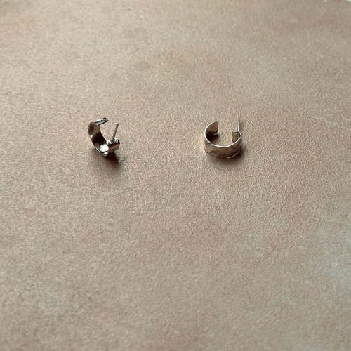 ピアス-taiyo-シルバー950彫金スタンプワーク刻印インディアン