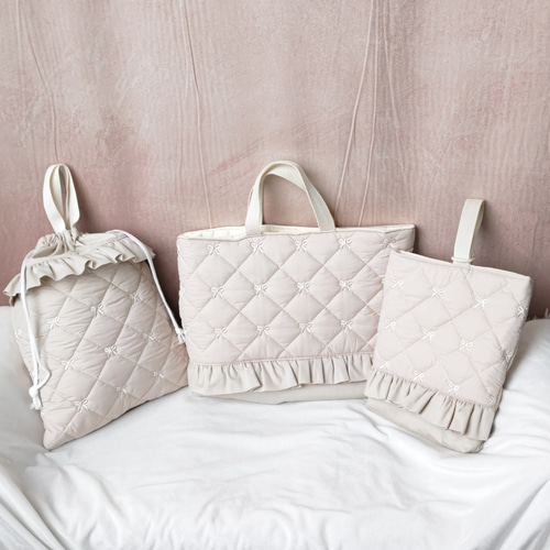 入園入学グッズ・リボンのキルティングの3点セット その他入園グッズ