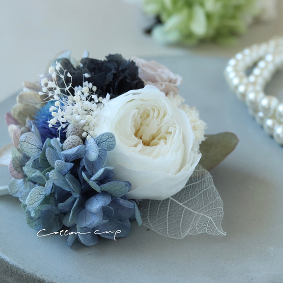 1650本物花 パープルかすみ草 髪飾り 卒業 入学 ブライダル ウェディング