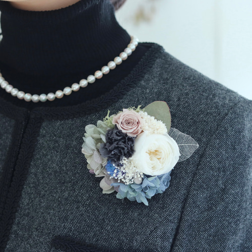 プリザーブドフラワーのコサージュ 入学式 卒業式 結婚式に