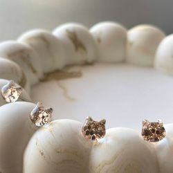 しくしく猫ちゃん プラバン レジン ピアス／イヤリング ピアス