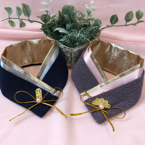 送料無料】❤️十二単風ちりめんつけ襟❤️業務用チョーカー【20本