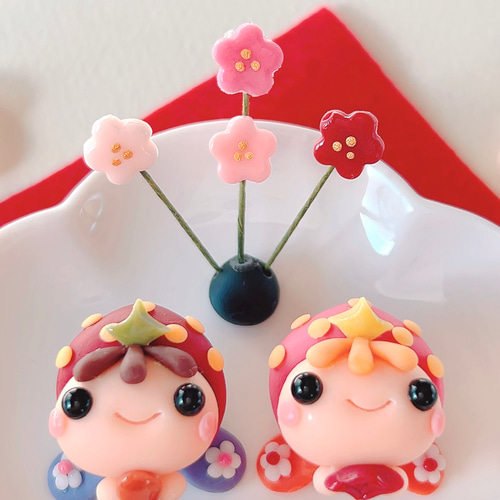 【いちご様へ】さっちゃんねんど 再販可＜おひな様＞かわいいフルーツ雛・いちご様・お雛様・おひなさま