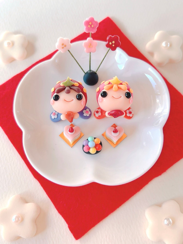 再販可＜おひな様＞かわいいフルーツ雛・いちご様・お雛様・おひなさま