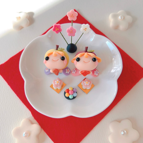 おひな様＞かわいいフルーツ雛・りんご様・お雛様・おひなさま・りんご  