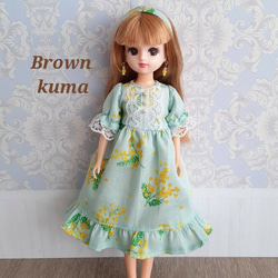 ドール服 苺ワンピース ホワイト その他人形 Brown kuma 通販 19297015