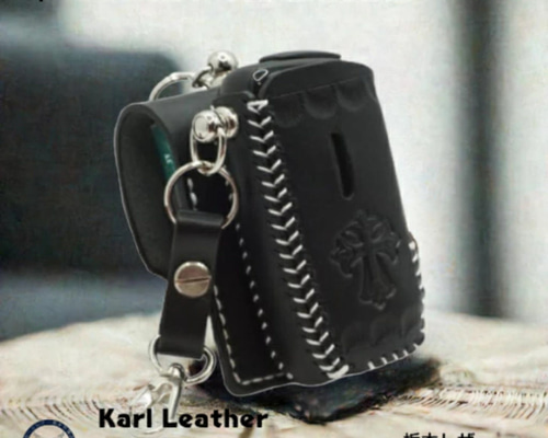 受注生産 Karl Leather 電子タバコケース 脱着式 アイコスケース（iQOS