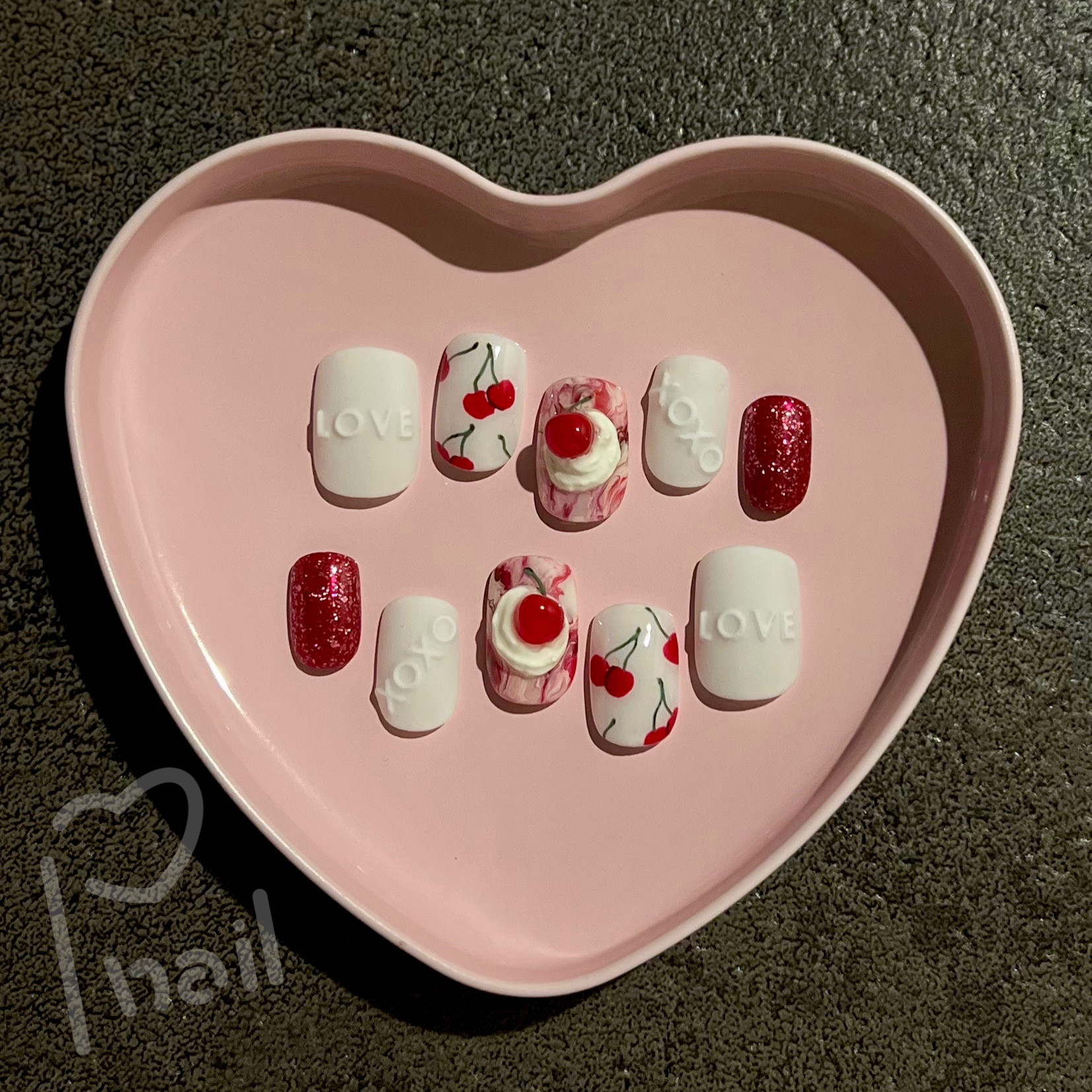 推し活♡チェリーショートケーキ