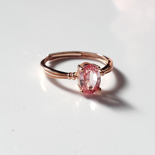 ベルヌーイ法 パパラチアサファイア オレンジ 合成石 シルバーリング フリー パパラチアサファイア オレンジ 合成石 アンティーク オーバル