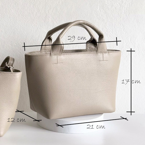 高級本革2WAYショルダーバッグ ファスナー付き 軽いバッグ 通勤