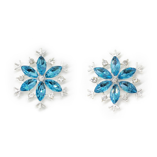 ビジューパーツ】雪の結晶【2個】 チャーム kuroro_material 通販