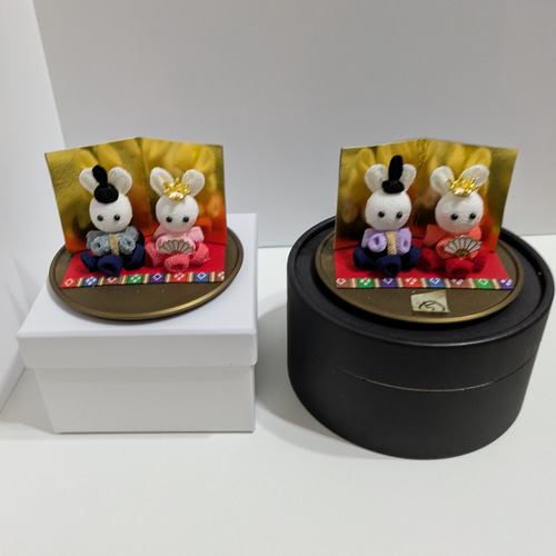 お雛様 うさぎ 初節句 ひな祭り ひな人形 ちりめん細工 花付き なずな