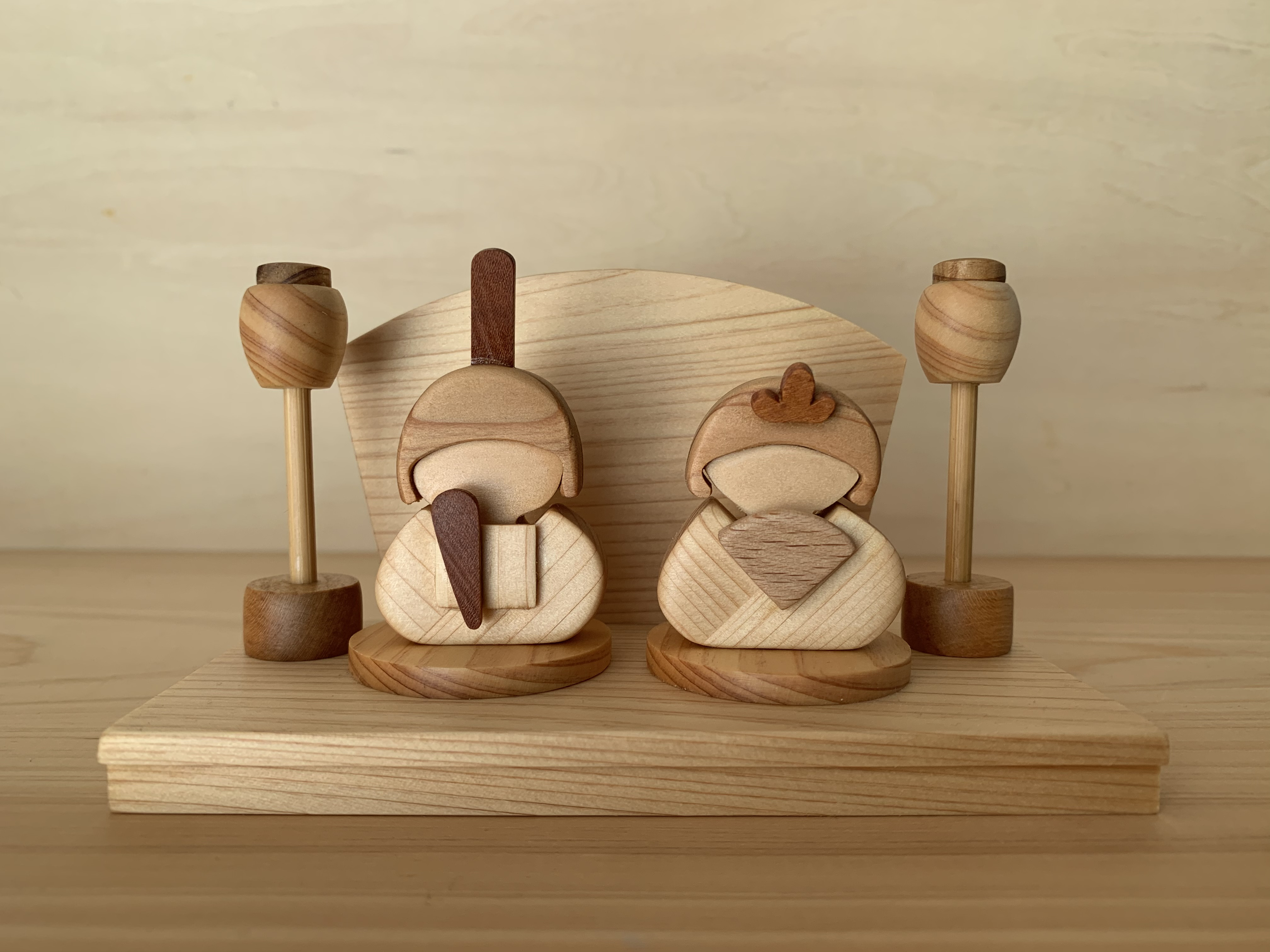 2025新作　木製ちいさなお雛様～ひな祭り・初節句・節句・お祝い・雛人形・桃の節句・ひな人形・名前プレート～