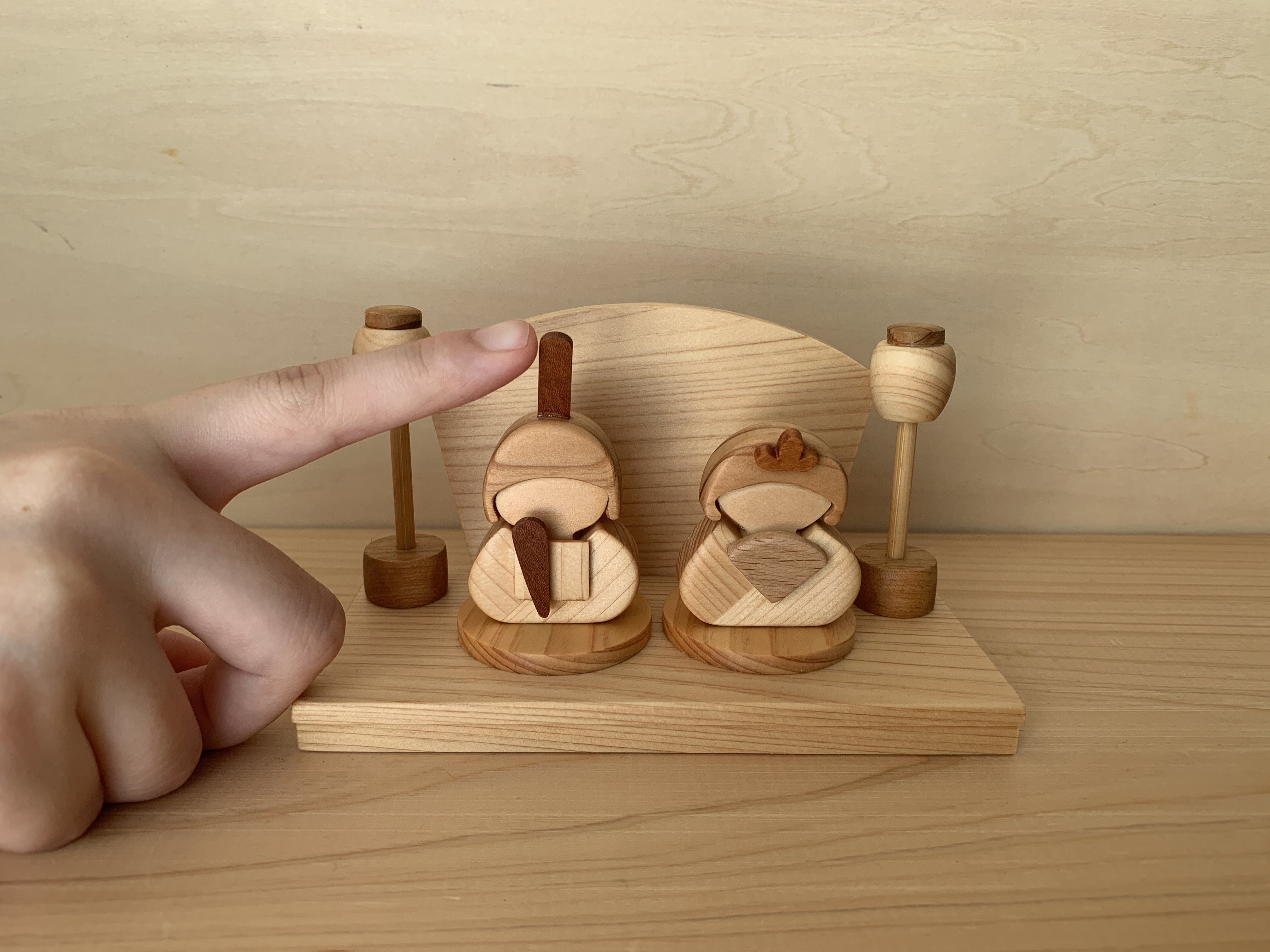 2025新作　木製ちいさなお雛様～ひな祭り・初節句・節句・お祝い・雛人形・桃の節句・ひな人形・名前プレート～