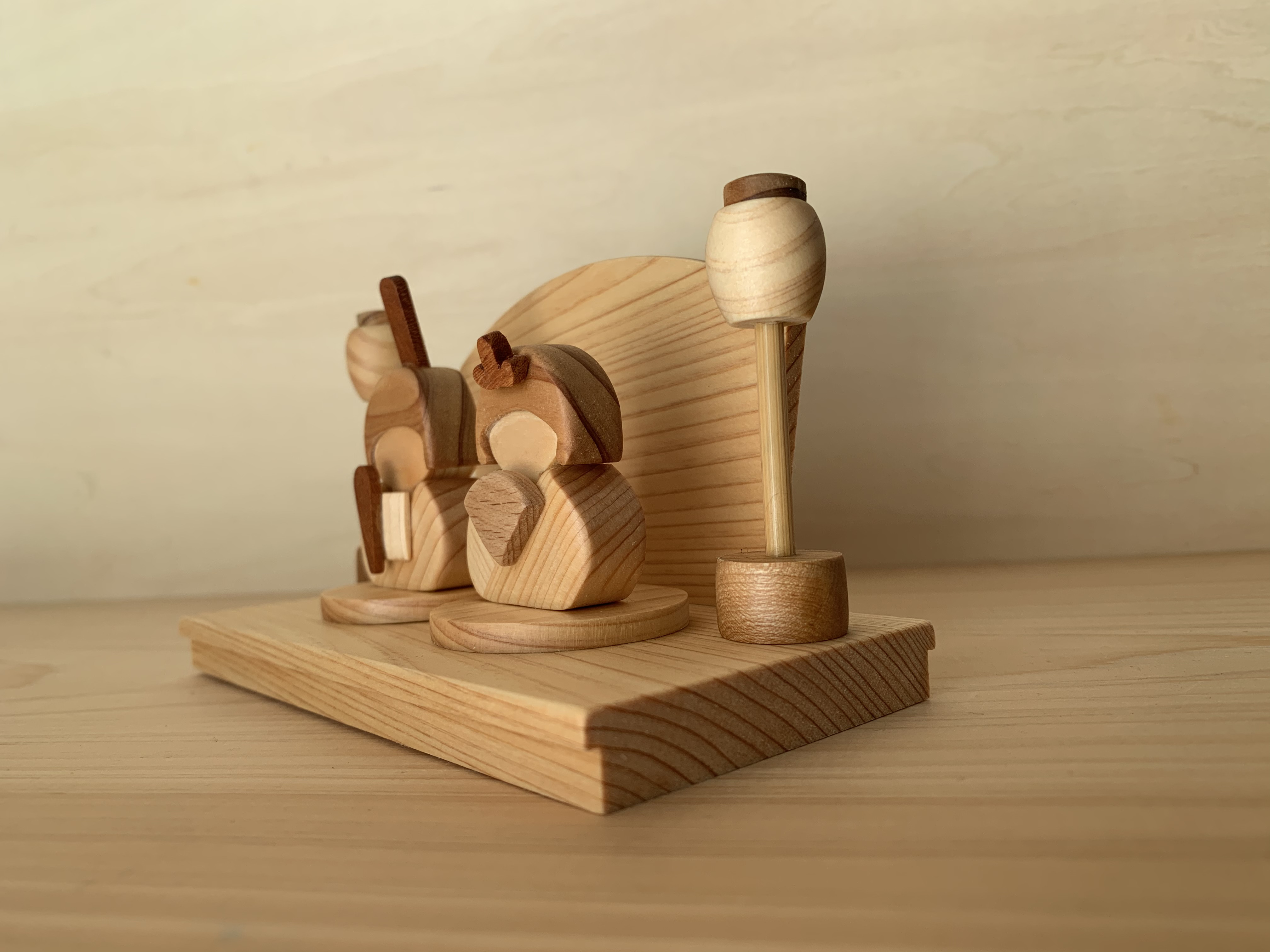 2025新作　木製ちいさなお雛様～ひな祭り・初節句・節句・お祝い・雛人形・桃の節句・ひな人形・名前プレート～