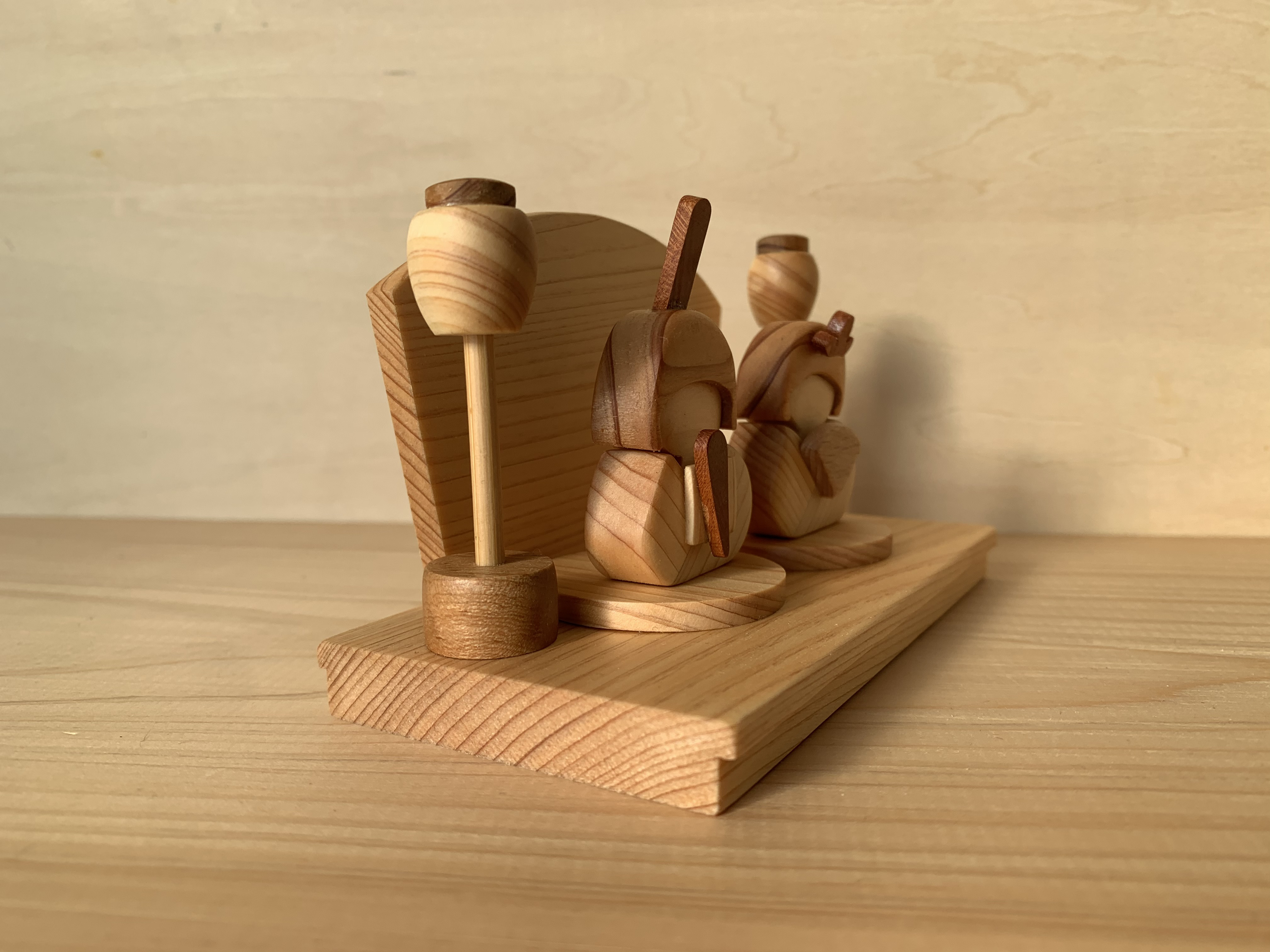 2025新作　木製ちいさなお雛様～ひな祭り・初節句・節句・お祝い・雛人形・桃の節句・ひな人形・名前プレート～