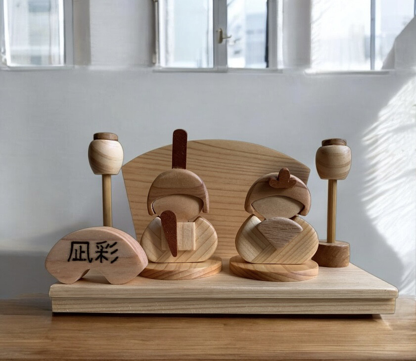 2025新作　木製ちいさなお雛様～ひな祭り・初節句・節句・お祝い・雛人形・桃の節句・ひな人形・名前プレート～