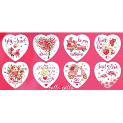 送料無料☆ バレンタイン♡ シール ステッカー 100枚 2枚目の画像