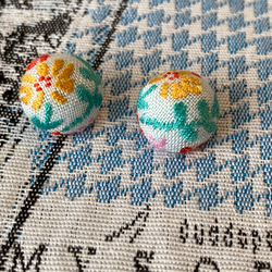 雪こんこん♡2.7センチくるみボタンヘアゴム2点セット 雪こんこん♡2.7センチくるみボタンヘアゴム2点セット