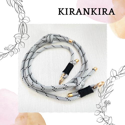 長さ調節可能＊パラコードのスマホショルダーストラップ6mm