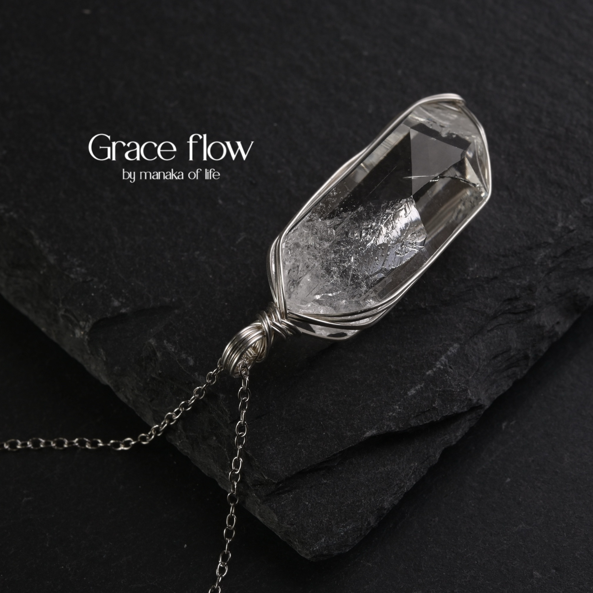 Suzuページ☆リクエスト3点 ワイヤーラッピング ネックレス デザイン