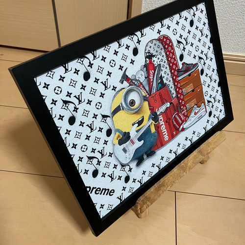 LOUIS VUITTON type☆A4額装済オマージュアートインテリア