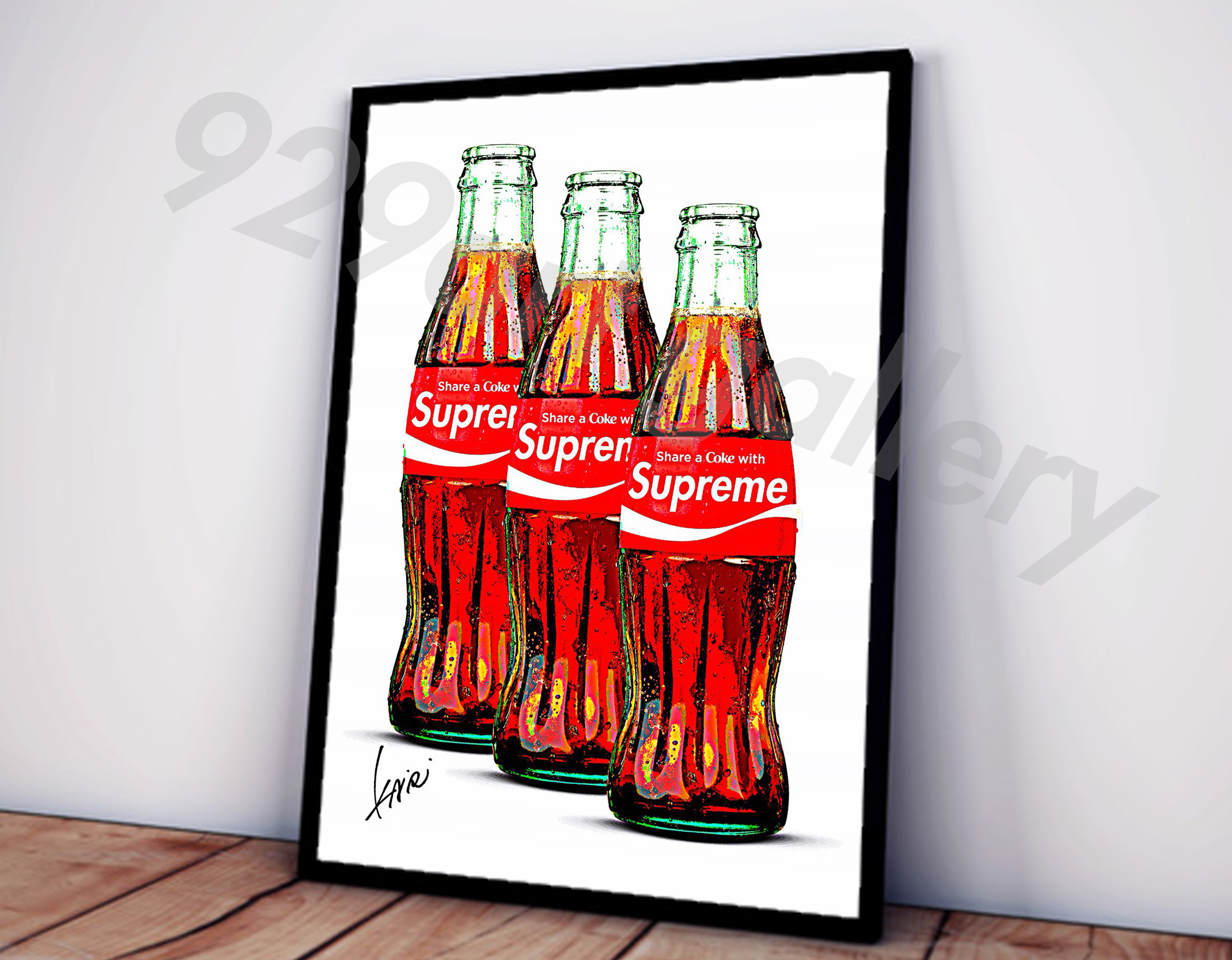 SUPREME type☆オマージュアートインテリアポスター＃111