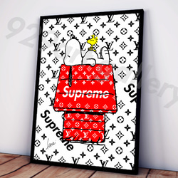 SUPREME type☆オマージュアートインテリアポスター＃63