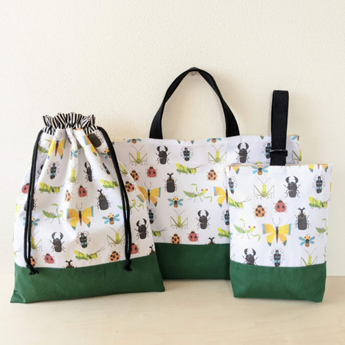 食品・日用品 半額ストア 受注制作】男の子人気No.1✩.*˚昆虫柄 入園入学3点セット 学習用品