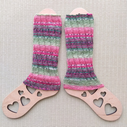 ２wayレッグウォーマー☆パプリカ色＊洗濯機OK 5枚目の画像