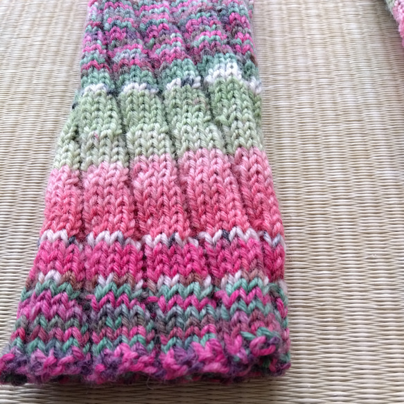 ２wayレッグウォーマー☆パプリカ色＊洗濯機OK 7枚目の画像