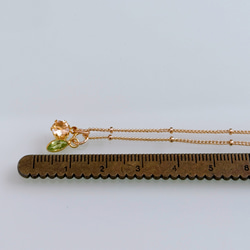 【4wayで大活躍】ミモザカラー セット 14kgf ネックレス シトリン ペリドット 春色 金属アレルギー対応 ギフト 14枚目の画像