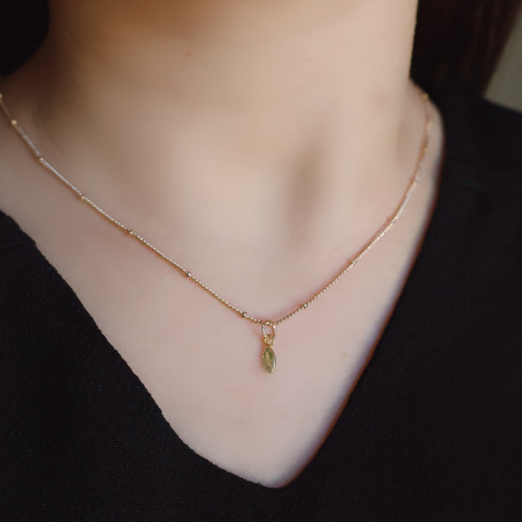 【4wayで大活躍】ミモザカラー セット 14kgf ネックレス シトリン ペリドット 春色 金属アレルギー対応 ギフト 12枚目の画像