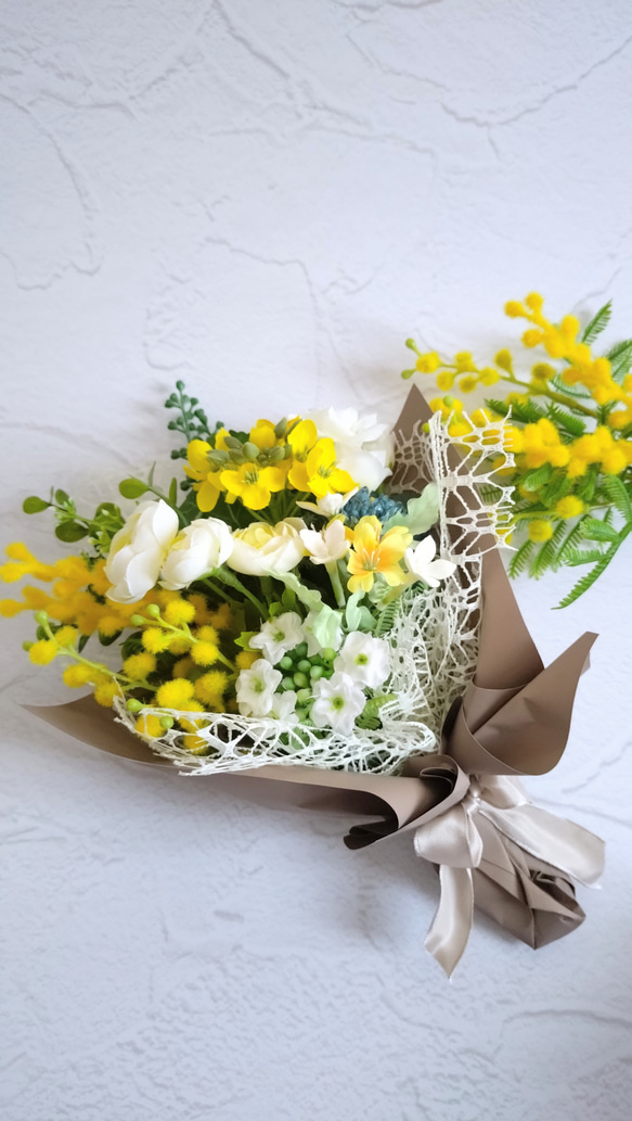 6.ミモザブーケスワッグ