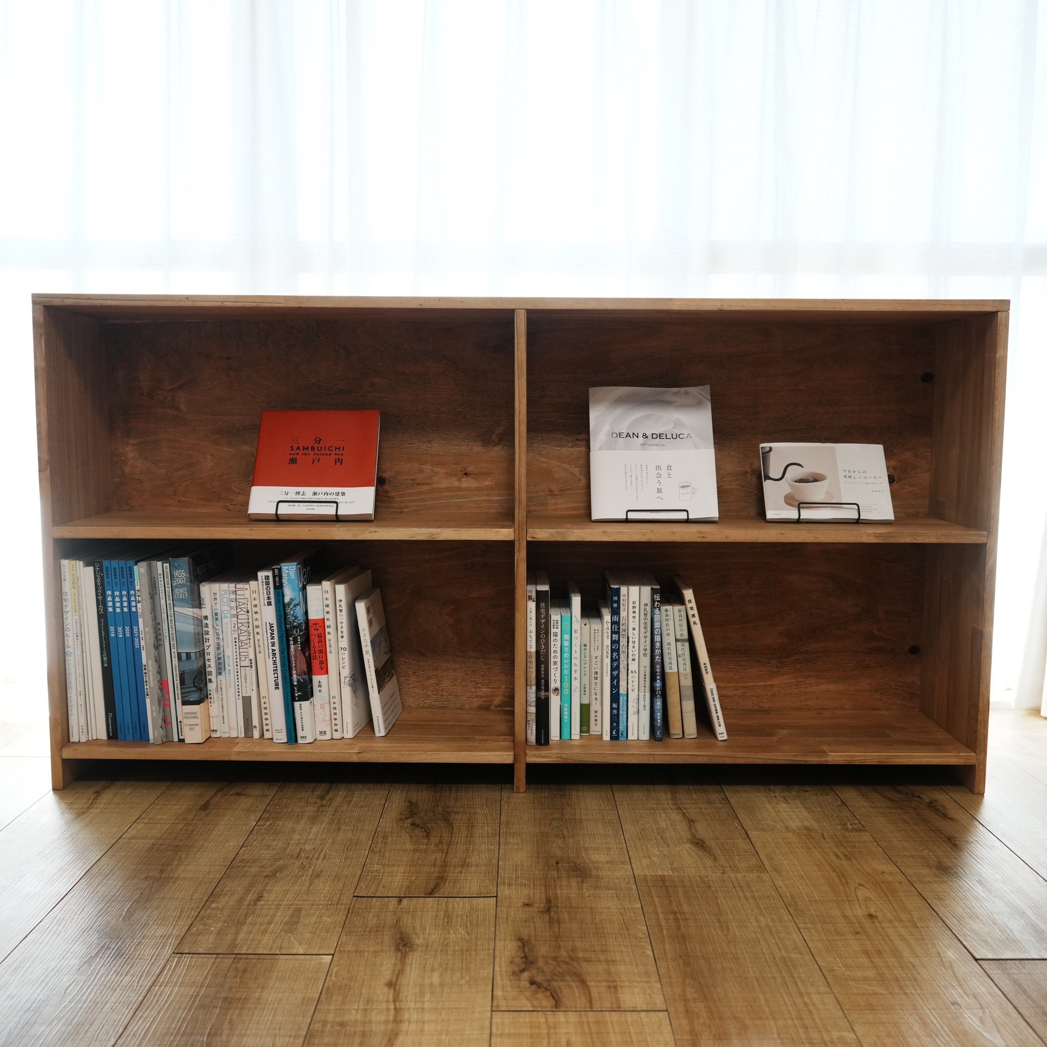 大容量☆本棚  〖 W1500 D260 H780 〗サイズオーダー可☆棚板の増減も可☆お気軽にご相談ください