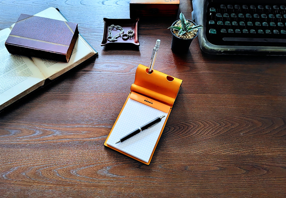 日本体育大学 ペン立て スマホ立て メモパッド付きペンスタンド】RHODIA N°13◇メモ帳◇ペン立て◇スマホ