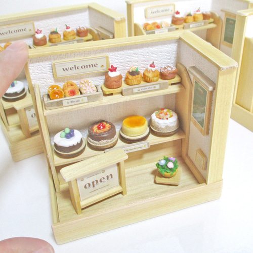 手のひらのケーキ屋さん ミニチュア・ミニチュアフードw10.5㎝×D6.5