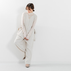 【全３色】洗えるセレモニーベスト サイドリボン ノーカラーAラインベスト 25038 13枚目の画像