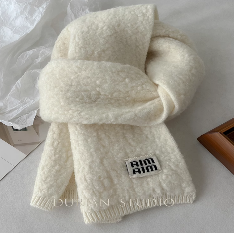 新作●ウールの上品なマフラー●上質ふわふわマフラー