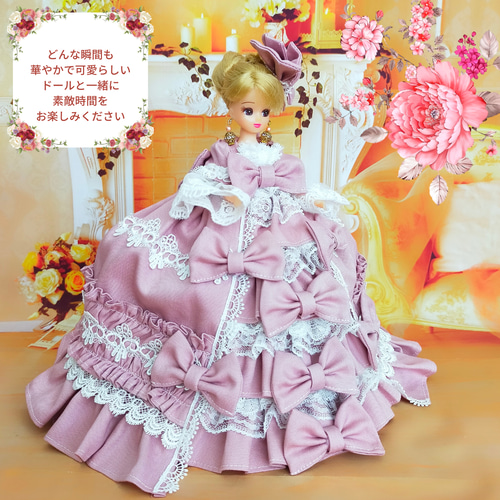 限定価格！operetta 作家様　美しいレースのジレとドロワーズ　ドール服 送料無料 リカちゃんサイズ ロココ調ドレス マリーアントワネットの