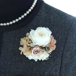 プリザーブドフラワーのコサージュ 入学式 卒業式 結婚式に 2枚目の画像