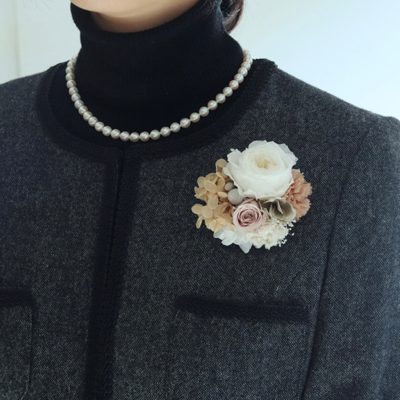 プリザーブドフラワーのコサージュ 入学式 卒業式 結婚式に 8枚目の画像