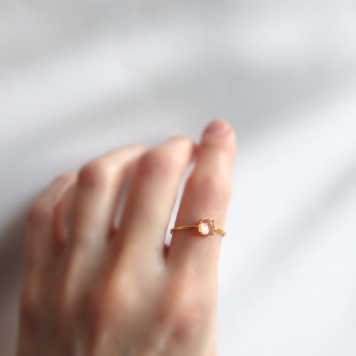 希少石】5mm美粒「オレゴンサンストーン」リング 指輪・リング KUON