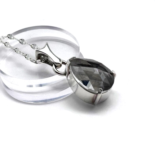 遺骨ネックレス 水晶/シルバー925/遺髪、乳歯も可/手元供養/シルバー