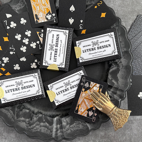 箔押しトランプカードLUXE メッセージカード Luteru Design <ルテル