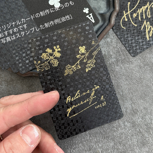 箔押しトランプカードLUXE メッセージカード Luteru Design